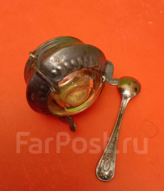 Солонка мельхиор СССР, б/у, в наличии. Цена: 1 000₽ во Владивостоке