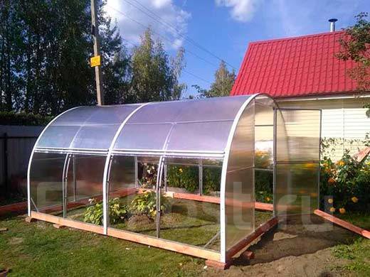 Теплицы и парники из поликарбоната для дачи в Хабаровске