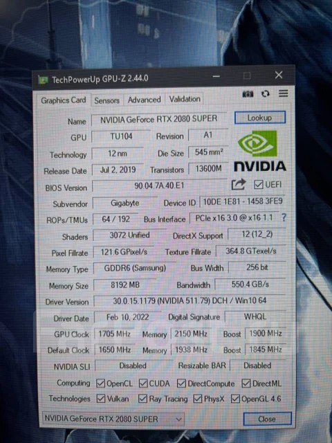 GeForce RTX 2080 SUPER ����