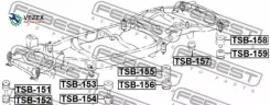 ������� ���� Toyota LAND Cruiser 200 UZJ200/VDJ200/GRJ200/URJ20# 2007- TSB-152 Febest TSB152 TSB152 ����