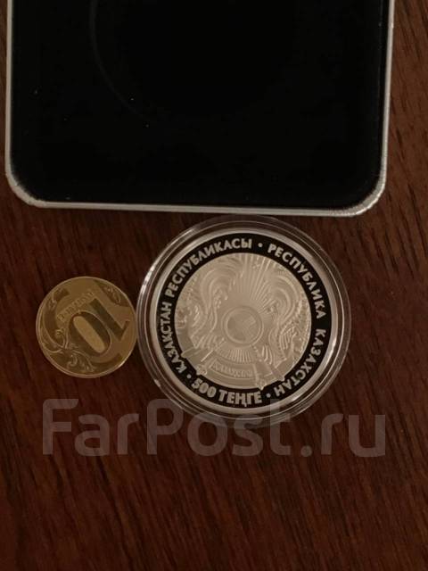 Монета.500 тенге. Мечеть Нур-Астана. Из серии " Мечети и соборы "сереб ...