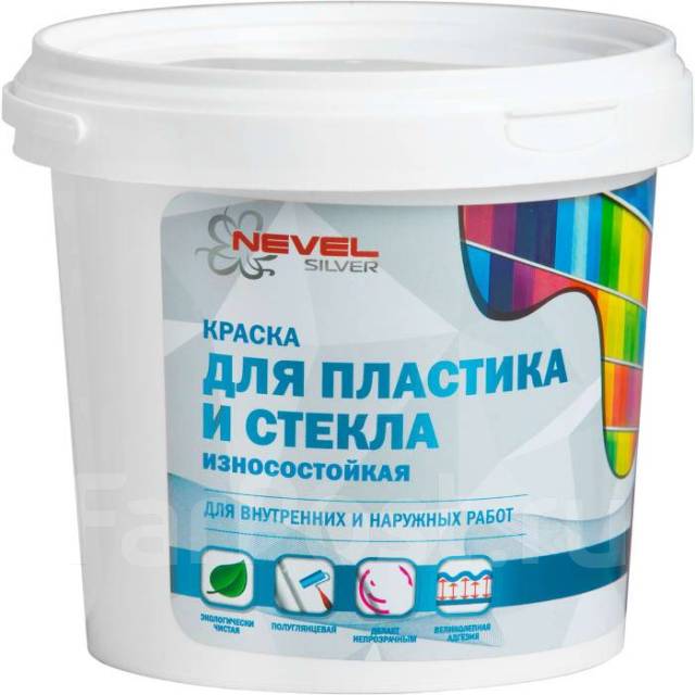 Краска по стеклу и пластику Nevel Silver, 1 кг - Udivigo, под заказ ...