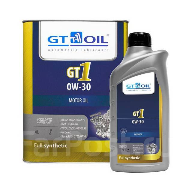 GT OIL GT1 0W-30 SN/CF 1 литр -1000 руб. масло на розлив - Моторные ...