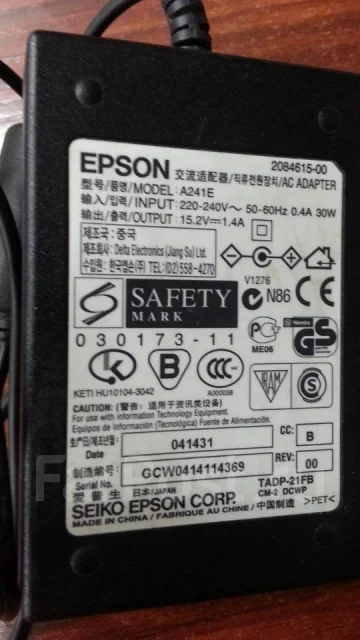 ���� ������� (�������) ��� ��������� �������� EPSON (15,2V 1,4A) ����
