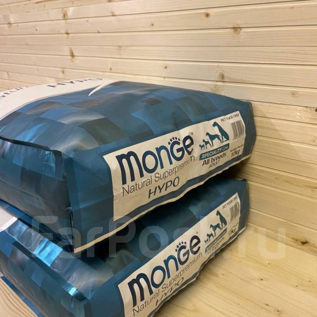 Корм для собак монж Monge Hypo 12 кг Гипоаллергенны, в наличии. Цена: 9 ...