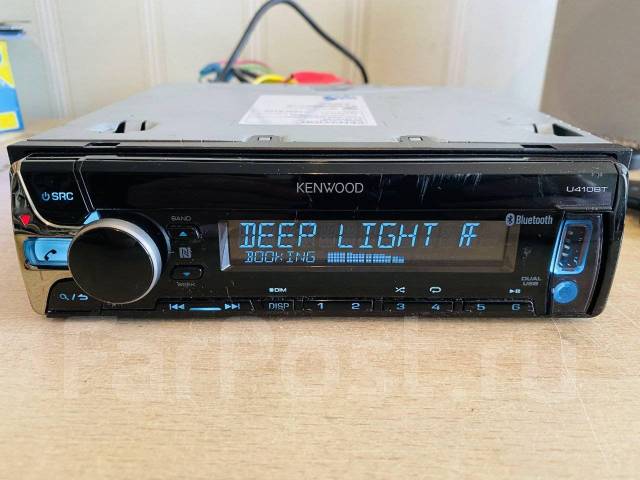 Kenwood U410BT, 1 DIN — 178x50 мм, б/у, в наличии. Цена: 8 500₽ во  Владивостоке