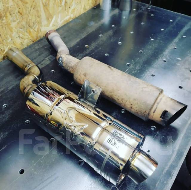 Замена катализатора на новый! Установка катализатора! Пламегаситель ...