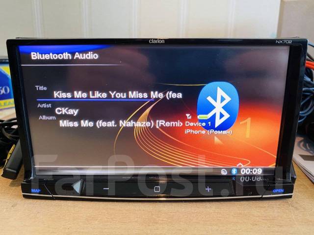 Clarion NX702 bluetooth USB, CD, MP3, 2 DIN — 178x100 мм, б/у, в ...