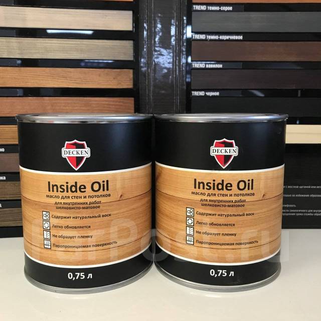 Масла для внутренних работ из дерева Decken Inside Oil (0,75 л), в ...