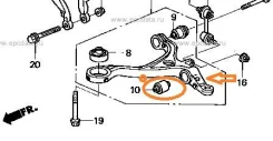 �����������, Honda, Accord, CL7, �O24090WB, ����. RBI, (51810-SM4-004) Honda Accord O24090WB ����