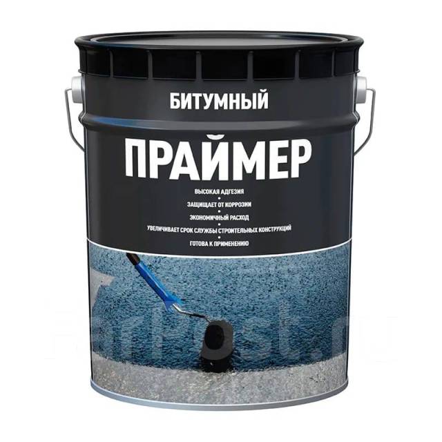 Праймер битумно-полимерный ведро 24л, в наличии. Цена: 2 280₽ в Хабаровске
