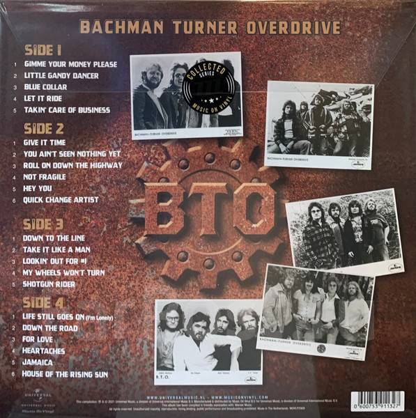 2LP, BTO - Bachman-Turner Overdrive - Collected, Запечатан, новый, в  наличии. Цена: 3 499₽ во Владивостоке