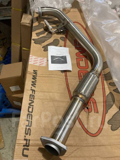 Глушитель передняя часть Toyota Land Cruiser 80 1HD Нержавейка D63mm ...