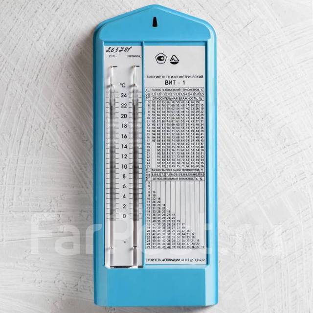 Гигрометр психрометрический ВИТ-1 с Поверкой (от 0 до +25°C), новый, в ...