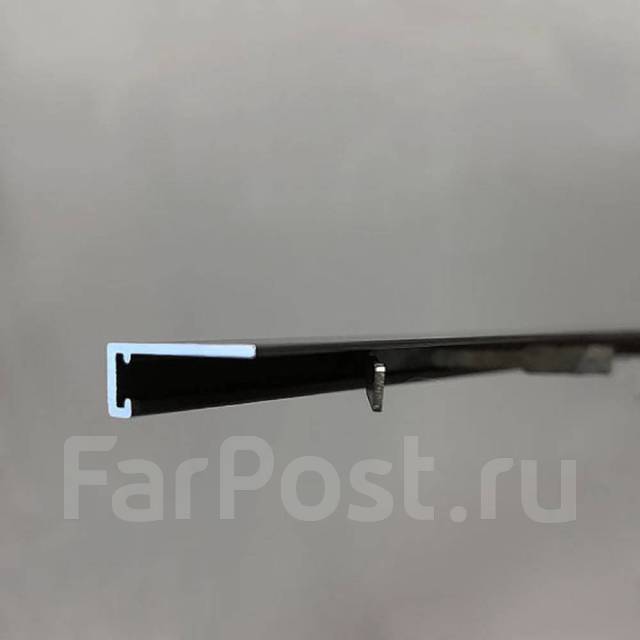 Микроплинтус Чёрный матовый XL 20х5,9мм. Микро плинтус напольный, в ...