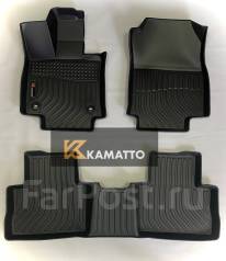 Модельные 3D авто коврики Kamatto для Toyota Rav-4 2019г+ Левый руль фото