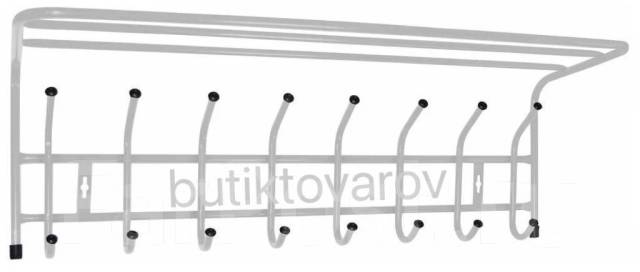Вешалка настенная с полкой 8 крючков