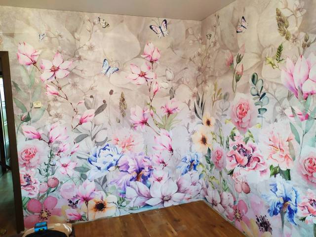 Поклейка обоев, покраска потолка, штукатурка стен (без посредников) в ...