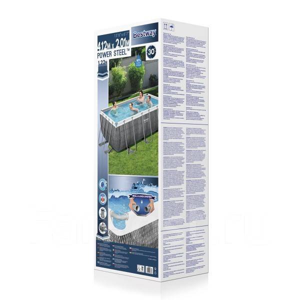 Бассейн каркасный bestway 56722 Power Steel 412х201х122см, новый, в ...