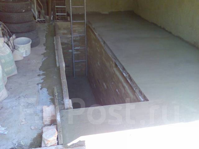 Стяжка пола в гараже. Ремонт полов. Монтаж полусухой стяжки в Хабаровске