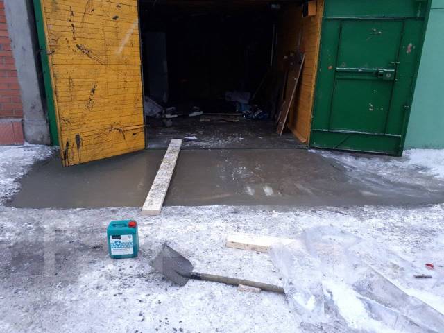 Стяжка пола в гараже. Ремонт полов. Монтаж полусухой стяжки в Хабаровске