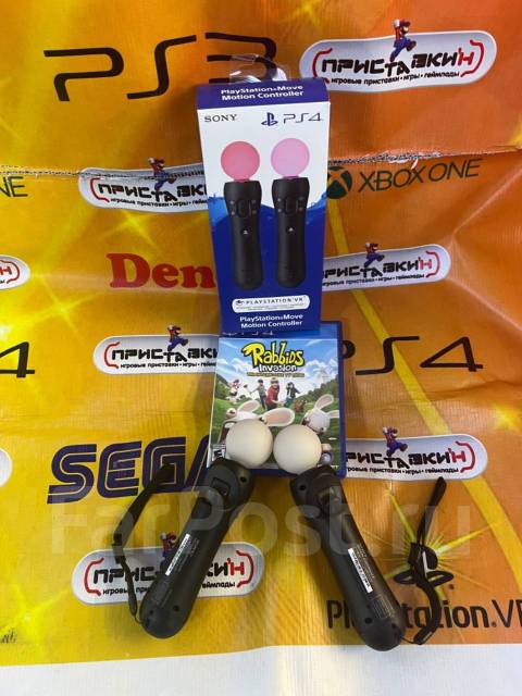 PS move контроллер +игра PS4 в Приставкин центр, б/у, в наличии. Цена ...
