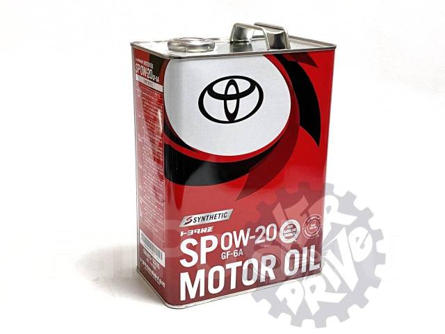 Масло моторное оригинал Toyota 0W-20 SP GF6A 4L 08880-13205 0888013205 ...