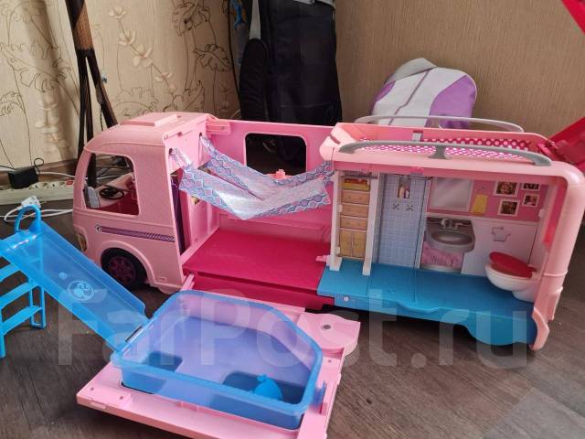 Фургон для барби Mattel Barbie Дом мечты Раскладной фургон, б/у, в ...