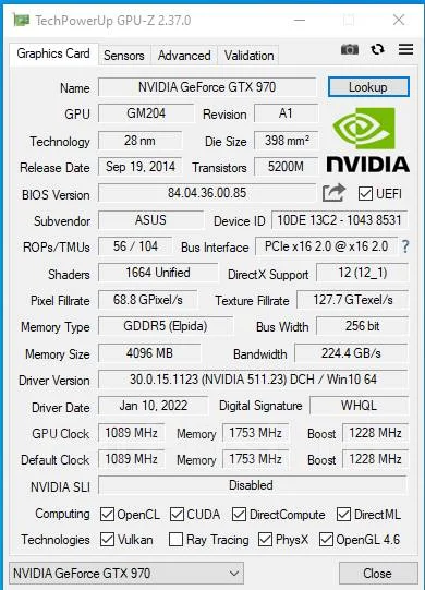 GeForce GTX 970 ����