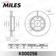���� ��������� �������� OPEL Corsa C 00- Miles K000256 K000256 ����