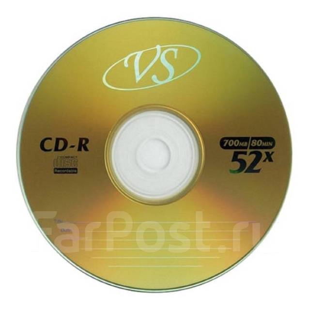 Диск для записи CD-R / 700MB VS! В iStudio, 700 Гб, CD, новый, в ...