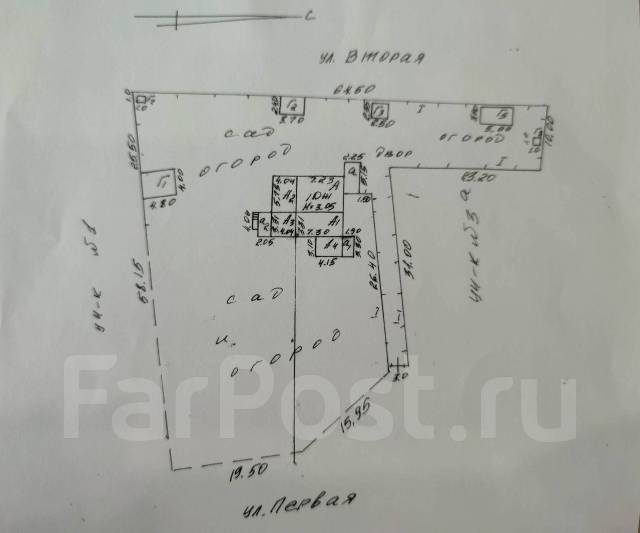 На плане изображено домохозяйство по адресу с малые вершки 1 й советский пер д 6