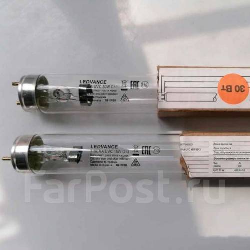 Лампа бактерицидная TUV 15W T8 G13 d26 x 438 Philips, новый, в наличии ...