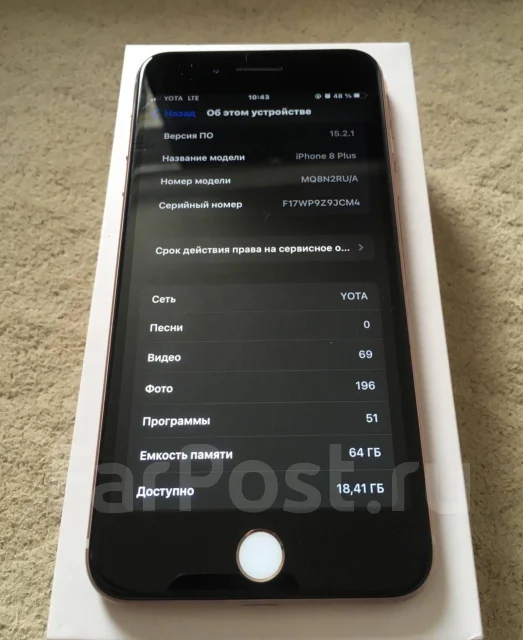 Apple iPhone 8 Plus. �/�, �������, �������, 4G LTE ����