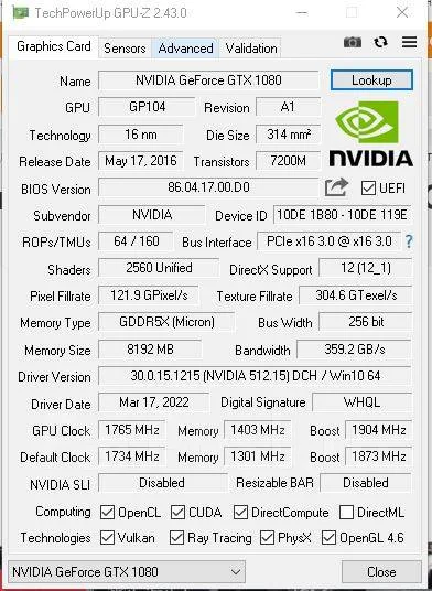 GeForce GTX 1080 ����
