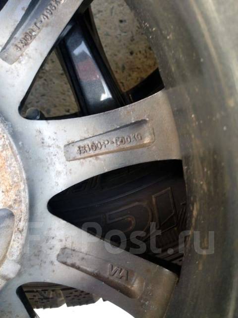 Колеса сверловка 4х100 R13 литье темный хром; шины 155х80 R13 Goodyear ...