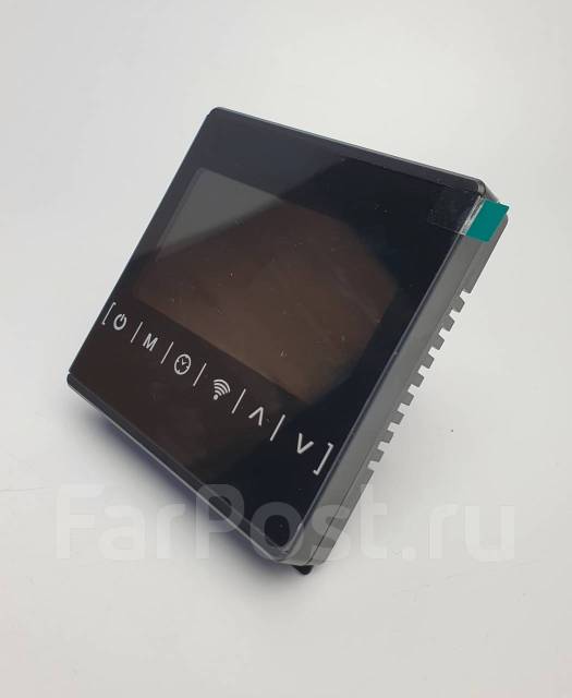 Терморегулятор теплого пола Tuya Wi-FI, сенсорный, черный с черной ...