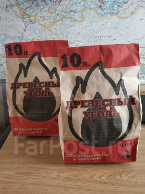 Уголь древесный для шашлыка (для мангала) от 100 упаковок оптом, новый .
