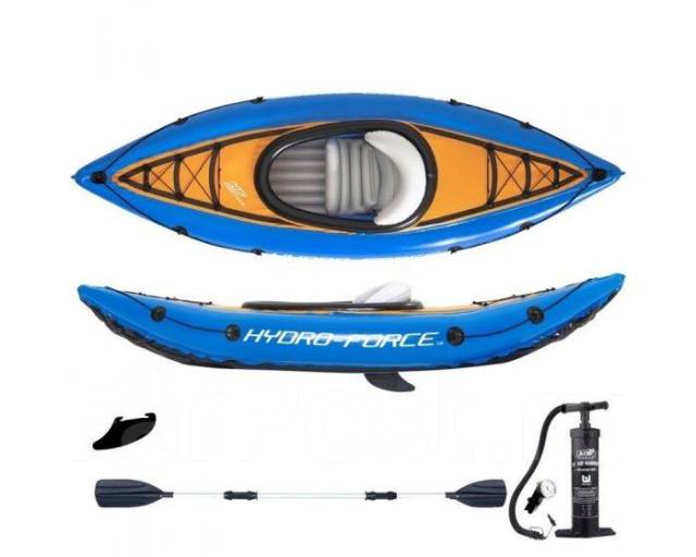 Надувная Байдарка (КАЯК) Hydro Force 65115 COVE Champion, 275 X 81 см ...