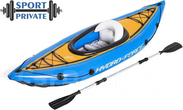 Надувная Байдарка (КАЯК) Hydro Force 65115 COVE Champion, 275 X 81 см ...