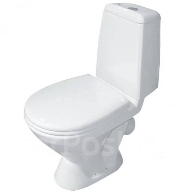 Унитаз напольный Sanita "Кама" эконом (обод. косой вып. ) в Мистер Т ...