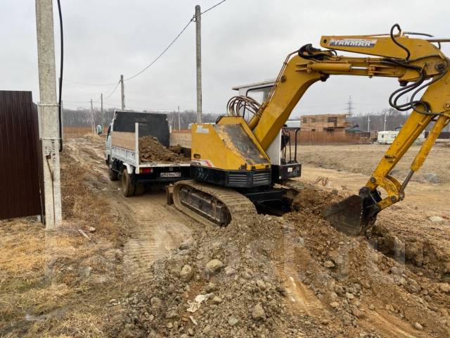 Планировка участка, корчевание, установка дренажа, спил деревьев во ...