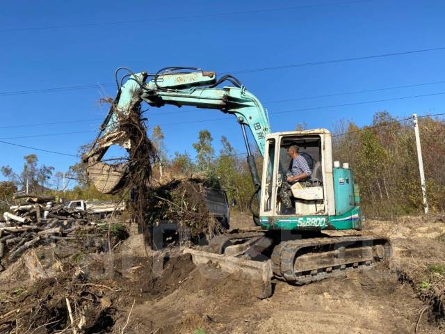 Планировка участка, корчевание, установка дренажа, спил деревьев во ...