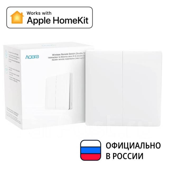 Беспроводной выключатель Aqara (две клавиши), новый, в наличии. Цена: 2 ...