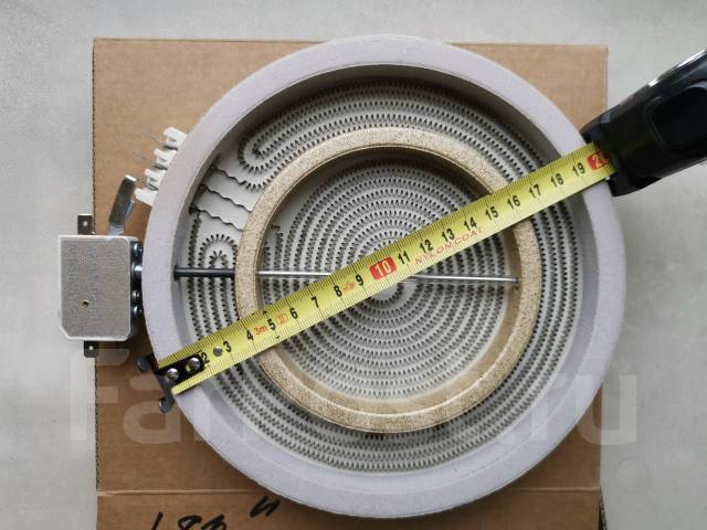 Конфорка для стеклокерамики 2-з. D=180/200mm 1700/700W (оригинал ...