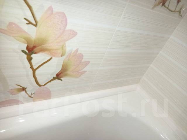 Реставрация ванн. Плинтус на ванну из акрилового камня в Хабаровске