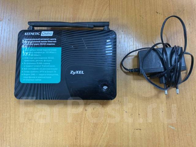 Wi-Fi роутер ZyXel Keenetic OMNI, б/у, в наличии. Цена: 1 000₽ во ...