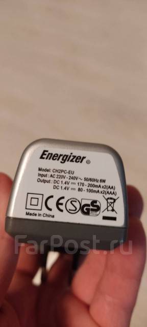 Зарядное устройство для аккумуляторов Energizer на 2 батарейки AA, б/у ...