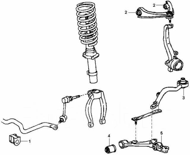 Схема подвески toyota mark 2 90