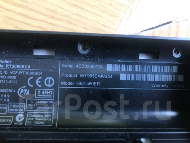 HP G62-a60ER. 15.6" ����